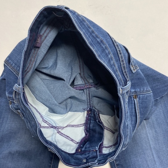 NYDJ Marilyn Straight High Rise Straight Leg Dark Wash Lift Tuck Denim Jeans - Picture 12 of 16